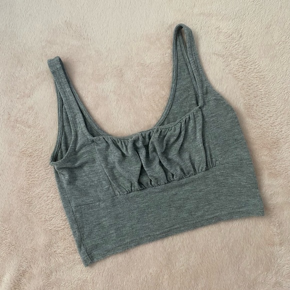 PacSun Gray Square-neck Tank - Picture 1 of 4